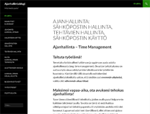 Tablet Screenshot of ajanhallintablogi.com